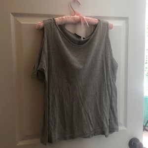 Gray shoulder top!